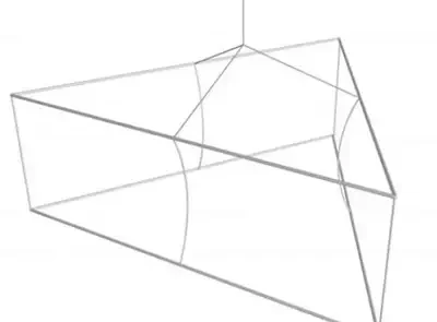 Appendimento triangolare - struttura in alluminio