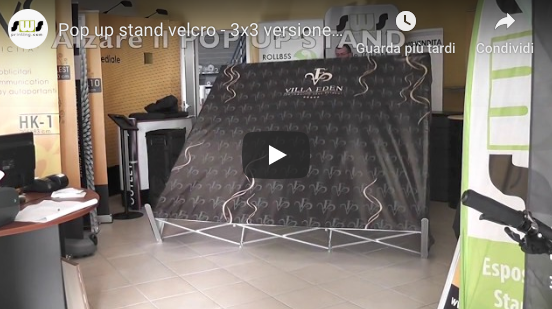 Video tutorial montaggio Pop up velcro Video tutorial montaggio pop up velcro