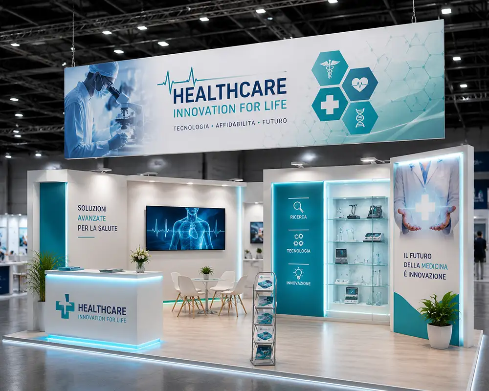 Appendimento sospeso per fiera medicale