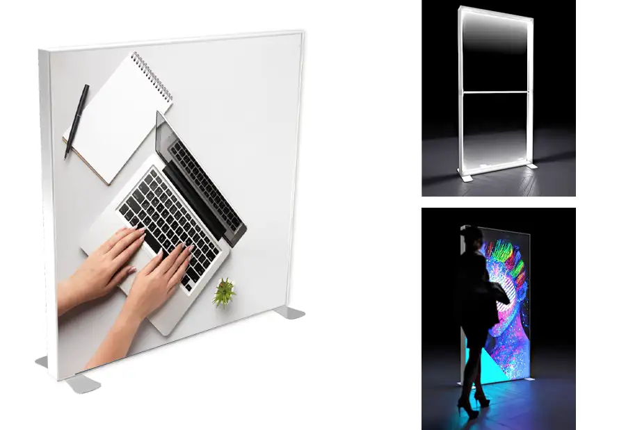 Pareti luminose con retroilluminazione LED - Wall pubblicitari