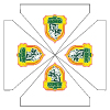 Tetto 1,5x1,5 Stampa 4 falde