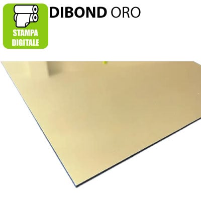Pannelli in alluminio specchio oro