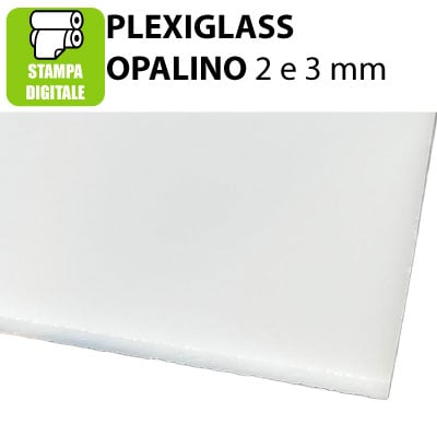 Stampa plexiglass opalino spess. 3 mm