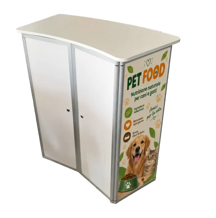 Security Desk con ante posteriori e serratura
